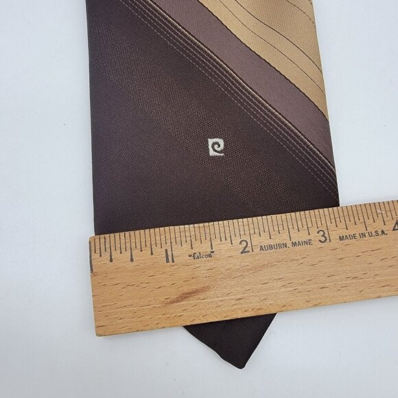 Vintage Pierre Cardin‎ Paris New York Necktie Striped Men’s Tie Classic Retro - Picture 3 of 6